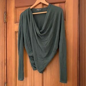 Prana wrap front sweater